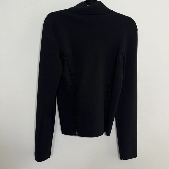 Lillie Rubin Full Zip Black Jacket Size Large - Picture 4 of 6
